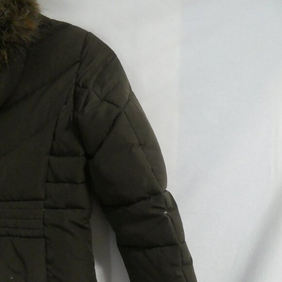 ZARA - Outerwear Collection | size 7 girls | Brown Hooded Puffer Coat - Picture 11 of 14